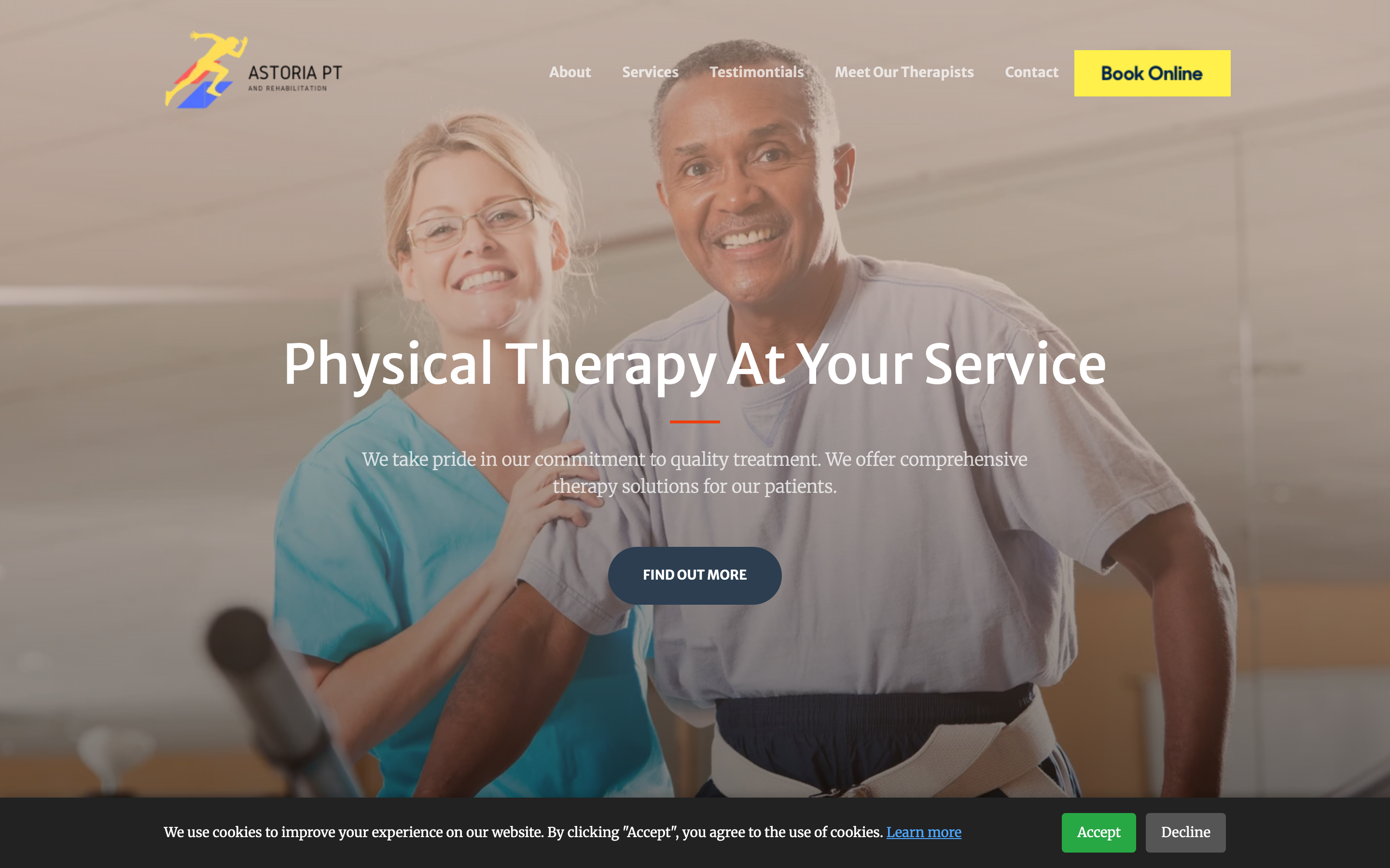 Screenshot of astoriapt website